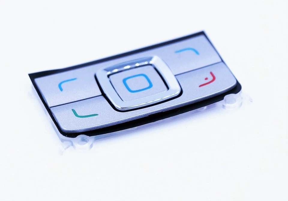 Originale nokia 6280 Tastiera Opaca Menù Funzione Tasti Argento - Immagine 1 di 2