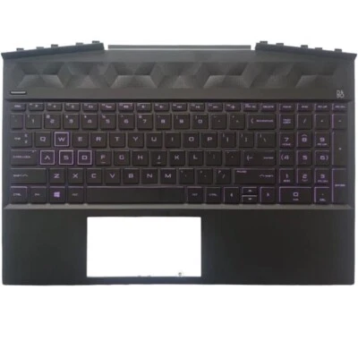 Teclado de repuesto HP Pavilion 15-DK, 15T-DK, 15-DK0126TX, TPN-C141 EE. UU., púrpura Foto 1 de 2