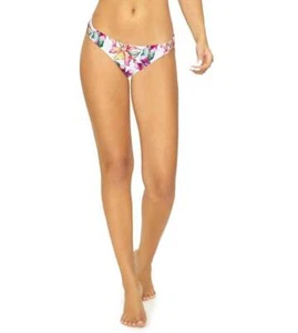 PilyQ WILD ORCHID Reversible Basic Bikini Swim Bottom, US Medium - Picture 1 of 10
