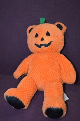 Build A Bear Pumpkin Glow Bear Jack O Lantern Halloween 17" luzes testadas Q9 - Imagem 1 de 4