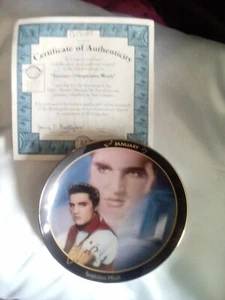 ELVIS PRESLEY 12 CALENDER PLATES BRADFORD EXCHANGE JAN-DEC WITH COA - Picture 1 of 2