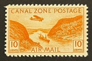 Travelstamps: Canal Zone Stamps Scott #C9, 10 Cent Airmail Issue Mint OG H - Picture 1 of 5
