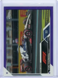 2023 Topps Chrome F1 Racing Purple /399 YUKI TSUNODA No. 57! - Picture 1 of 2