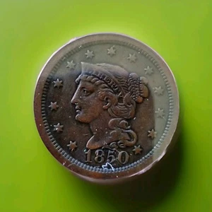 1850 P Liberty Head Large Penny ANACS Graded VF 30 Condition ✅ Photos. - Picture 1 of 7