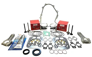 OVERHAUL KIT FITS KOHLER, 2 PISTONS RODS GASKETS VALVES SEALS CV740 CV742 CH740 - Picture 1 of 5