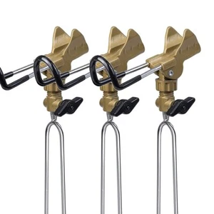 Rod Holders for Bank Fishing Bank Fishing Rod Rack Stand Adjustable Pole 2Pack - Picture 1 of 7
