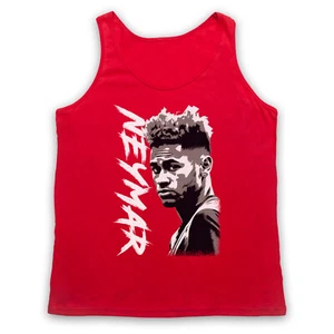 NEYMAR ILLUSTRATION FOOTBALL SOCCER HERO LEGEND DA SILVA ADULTS VEST TANK TOP - Picture 1 of 9