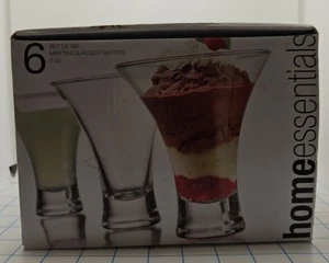 Melody Set Of 6 Martini Glasses Dessert Shooters Home Essentials - Picture 1 of 4