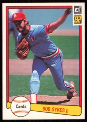 1982 Donruss Bob Sykes St. Louis Cardinals #640 - Image 1 of 2