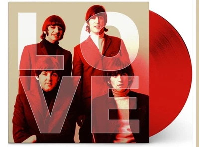 THE BEATLES LOVE SONGS LIMITED 500 ONLY RED COLOURED VINYL LPC ART83 - Image 1 of 2