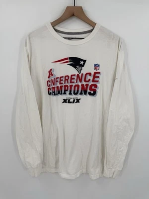 Nike NFL New England Patriots 2015 Super Bowl XLIX Long Sleeve T Shirt Men’s XXL - Image 1 of 4