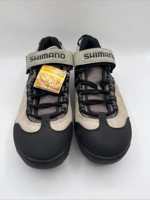 Shimano Hombres SPD Talla 10.5 Tostado/Negro Ciclismo Bicicleta Zapatos Bicicleta Nuevo Antiguo Stock Foto 1 de 4