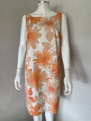 Nuevo con etiquetas Vestido Solero Trina Turk Flor Naranja Talla 12  Foto 1 de 4
