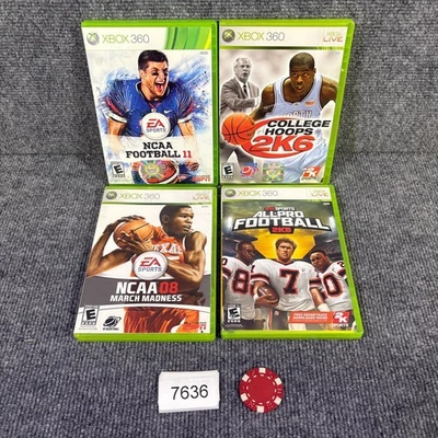 All Pro Football 2k8 NCAA 08 March College 2k6 Xbox 360 Video Game Lot VGC - Image 1 of 4