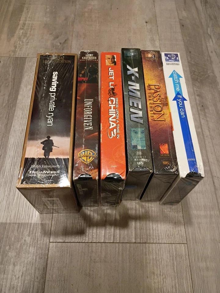 6 Lot VHS - All New Factory Sealed - Saving Private Ryan ECT - Fast SHIPPING  - Image 1 of 4
