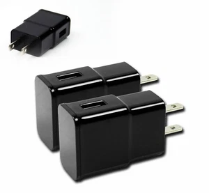 2X USB WALL ADAPTER POWER CHARGER 2A BLACK GALAXY TAB 8.0 10.1 NOTE S4 S3 NEXUS - Zdjęcie 1 z 1