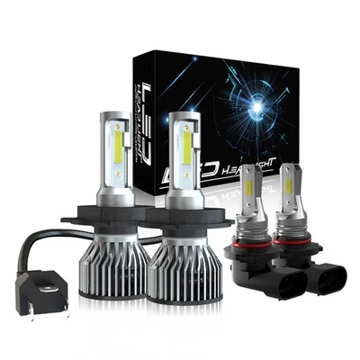 For Toyota Tundra SR5 Cab Pickup 4.7L 2000-2006 White LED Headlight Fog Lights - Image 1 of 4