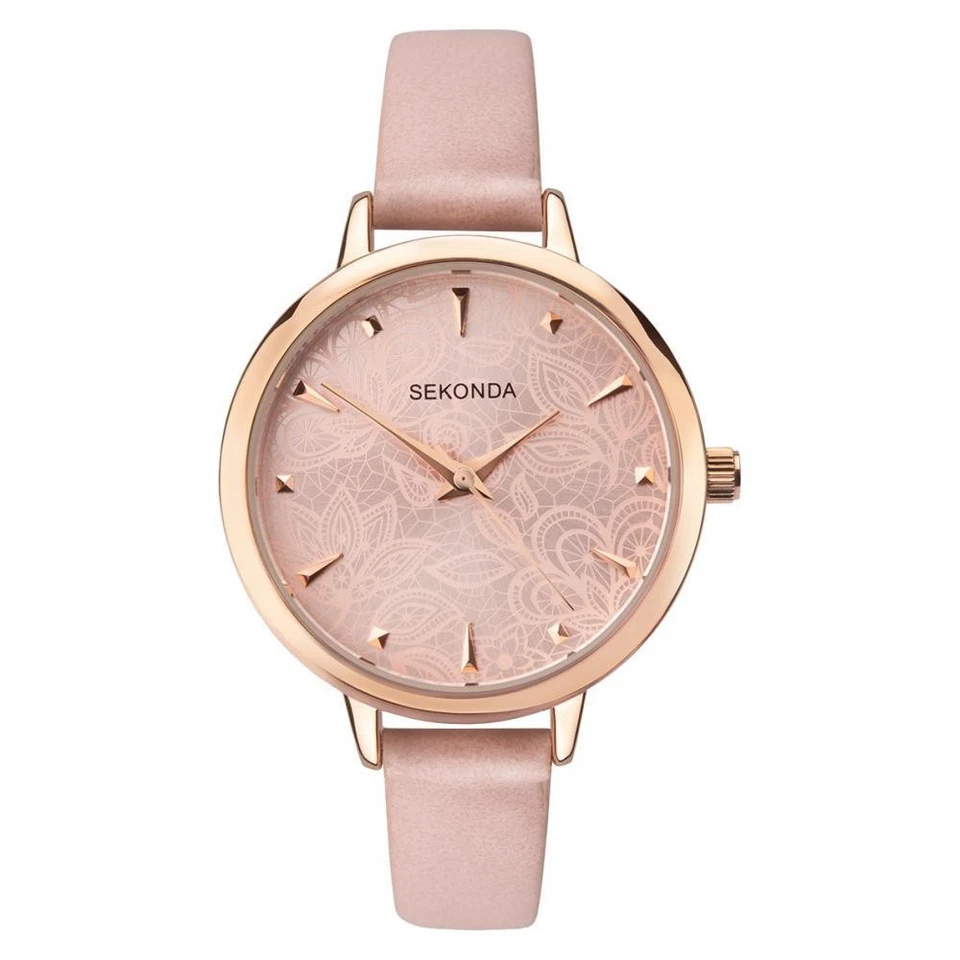 Sekonda 2666 Damas Caja Tono Oro Rosa Esfera Paisley 2 Años Garantía PVP £29.99 Foto 1 de 1
