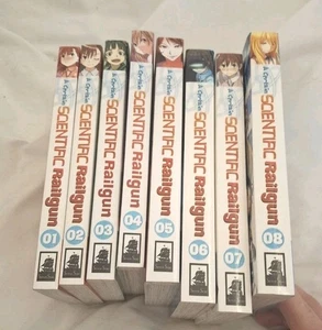 A Certain Scientific Railgun Manga Set Volumes 1-8 English - Imagen 1 de 4