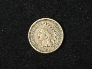 1861 Indian Head Cent sehr schön + 11128 - Bild 1 von 2