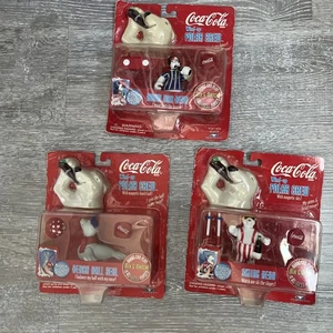 Coca Cola 1998 Vintage Cuerda Polar Crew 3 Juegos Sellados Cabeza y Brazos Mover - Imagen 1 de 9