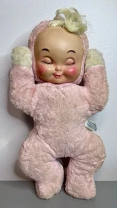 Vintage Rubber Face Doll Baby Wind Up Musical Custom Stuffed Toy Co. - Picture 1 of 6