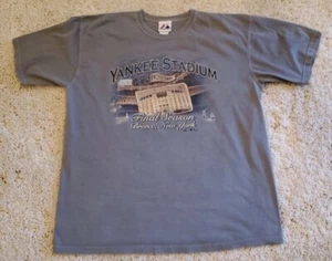 Yankee Stadium 1923-2008 Final Season Bronx New York Large T Shirt Majestic  - Picture 1 of 5