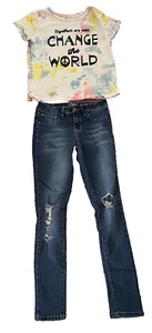 Old Navy Girls Top Size XL 14/16 & YMI Girl Jeans Size 14 - Picture 1 of 12
