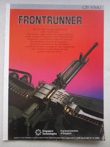 9/1990 PUB SINGAPORE TECHNOLOGIES CIS 50MG 50 KALIBER MASCHINENGEWEHR ORIGINAL ANZEIGE - Bild 1 von 1