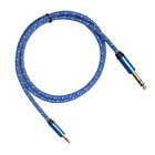 3,5 mm Klinkenstecker auf 6,35 mm 1/4" Audio Aux Kabel für Verstärkergitarre