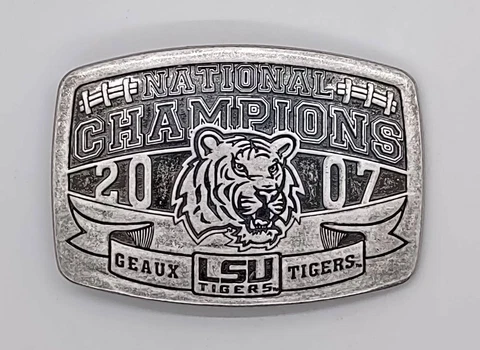 LSU 2007 National Championship Belt Buckle Cover