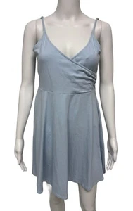 Forever 21 Women's Sleeveless Light Sky Blue A-Line Open Back Dress Size L - Picture 1 of 11