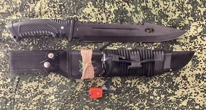 Tac Xtreme TX-20B Fixed Blade Knife With Ferro Rod And Paracord  - Picture 1 of 14