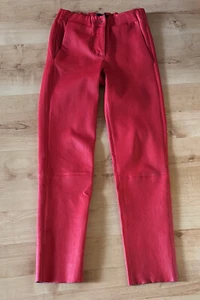 ARMA Damen Echtleder Nappa Hose rot Gr. 34 Neu und ungetragen - Bild 1 von 10
