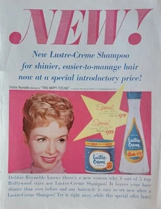 Champú Lustre Creme vintage 1958 anuncio ""This Happy Feeling - Imagen 1 de 1