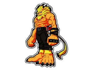 #2258 Leomon Digital Monster Pegatina Impermeable Vinilo Troquelado Calcomanía Coche Laptop - Imagen 1 de 1
