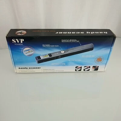 SVP PS4400 Portable 900dpi Handheld Scanner + Preview Color LCD + JPG/PDF + 4GB - Image 1 of 4