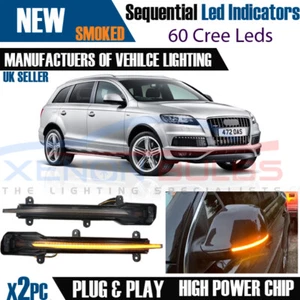 2x Sequential Dynamic LED Wing Mirror Indicator Light Fit AUDI Q5 Q7 M10 - Picture 1 of 8
