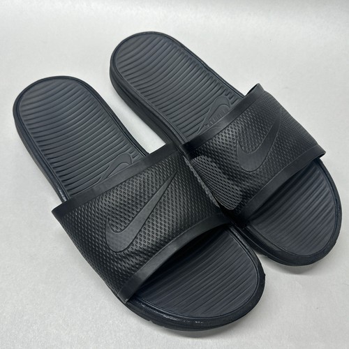 Nike Uomo Taglia 14 Benassi Solarsoft Slides Nero 431884 001 Nero MORBIDO Solare