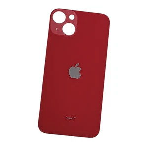 Tapa trasera de batería para Apple iPhone 13 cristal trasero rojo con pegamento - Imagen 1 de 2