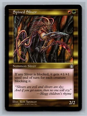 Magic The Gathering Stronghold Spined Sliver MTG TCG CCG - Image 1 of 2