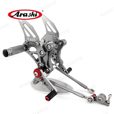 CNC Rearsets Footrest Foot Pegs For Ducati 1198 S R 2010-2012 848 EVO 2011-2013 - Image 1 of 4