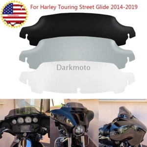 4.5" Wave Windshield Windscreen Black/Smoke/Clear Fit For Touring Electra Glide - Picture 1 of 14