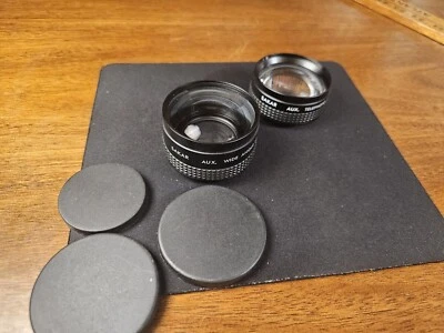 SAKAR Aux. Wide Angle Lens & Telephoto Lens For AF 35 2 (II) Japan - Image 1 of 2