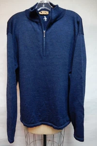 Smartwool Men's Navy Heather Merino Wool 1/2 Zip Pullover Size X Large - Picture 1 of 7