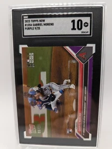 Gabriel Moreno  2023 TOPPS NOW #1054 Purple SGC 10  /25 RC - 1st WS HR - Picture 1 of 2
