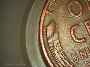 1950-P Lincoln Wheat Penny DDO Doubled Die Obverse L on rim Die chip 3.11g Rare! - Picture 1 of 10