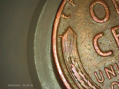 1950-P Lincoln Wheat Penny DDO Doubled Die Obverse L on rim Die chip 3.11g Rare! - Image 1 of 4