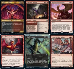 Mazo Magic The Gathering Commander Dragon EDH Mazo Rivaz of the Claw 100 Tarjetas Mágicas Personalizadas - Casi Nuevo - Imagen 1 de 1
