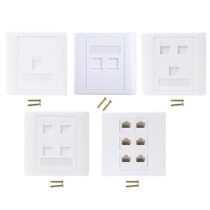 86 Type Computer Socket Panel CAT5E Module RJ45 Cable Interface Outlet - Picture 1 of 13